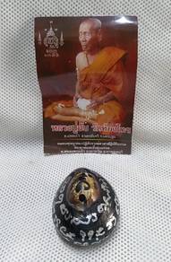 amulet : rare holy bia kae shell with embed takrut