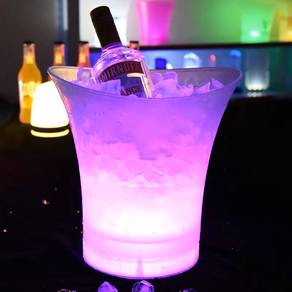 Colorful 5L Plastic LED Ice Bucket