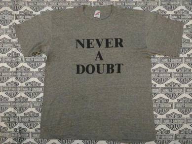 Vintage Rayon 3 Kain T Shirt NEVER A DOUBT