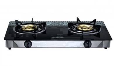 Khind 2 Burners Glass Gas Cooker GCG6311 Dapur Gas
