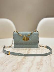 Christian Dior Caro Mini Bag In Cloud Blue