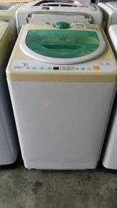 Green Washing Machine Panasonic Mesin Basuh Auto