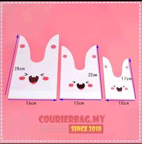 S L XL size bunny ear gift bags 50 pcs per pack