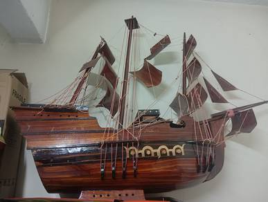 Wooden sailing ship model