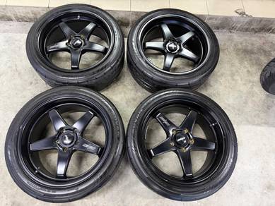 Rim original lenso D1-FC 18 inch tyr yokohama apex