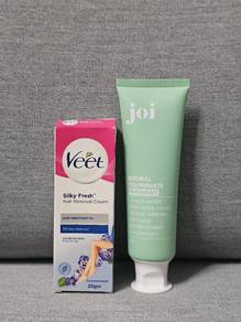 Joi natural toothpaste & Veet hair removal cream