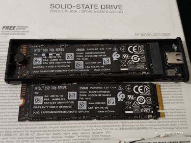256GB SSD NVMe - Intel 760p