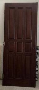 Imported Jati Panel Door with Hinges
