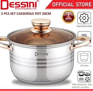 DESSINI Stainless Steel Non-Stick Stock Pot