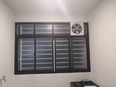 41) Tingkap Sliding Bilik Pejabat Aluminium