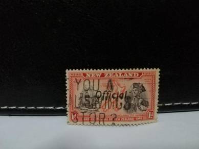 1940 New Zealand Stamp Captain Cook Ship