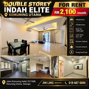 2-storey Terraced House For Rent in Kota Kemuning,SGR