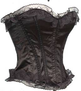 CS021 Black overbust cosrset strapless Shaper Slim