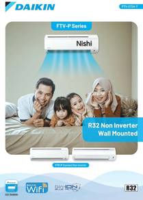 Daikin 2.5hp Air Cond +pasang