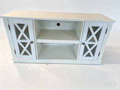 Tv Cabinet White 4'ft