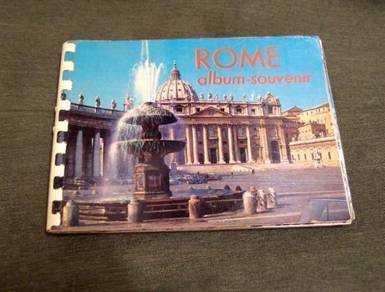 Vintage Rome Postcard Book (40 Postcards )