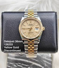Rolex Datejust 36｜Discontinued Fluted 126233 Gold