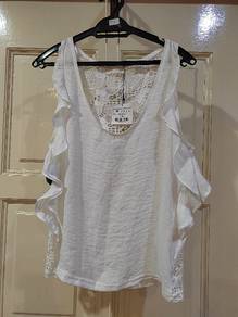 zara white top