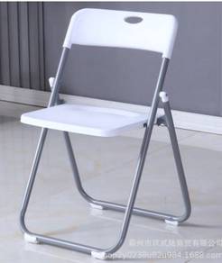 White Putih Kerusi Lipat Foldable Fold Chair
