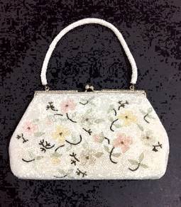 Vintage 1960s Beaded Evening Purse - Made in Japan