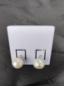 Wah Chan Silver Freshwater Pearl Stud Earrings
