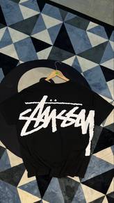 Stussy Tee Black Clean Print No Crack