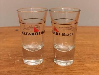 Bacardi Black shot glass 2