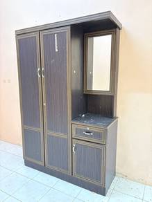 Almari Baju 2 Pintu Dan Cermin Murah