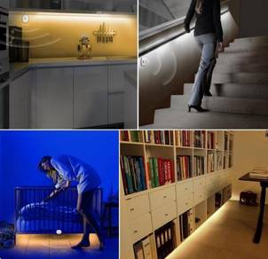 Motion Sensor Flexible LED Strip Tape Room Stair