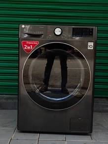 LG 2in1 front load hot washer with dryer 10.5/7-kg