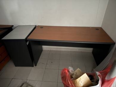 Office Desk with Side Table | Solid & Spacious