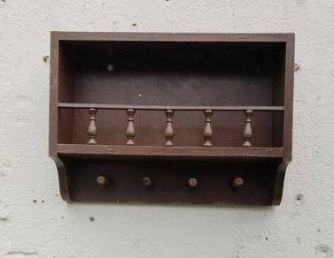 YF16AB Rak Dapur Gantung Dinding Kayu Wood Spice O