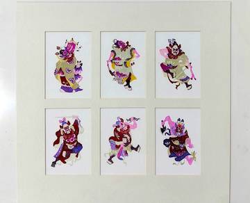Mythological Figure Collage Collection Set of 6