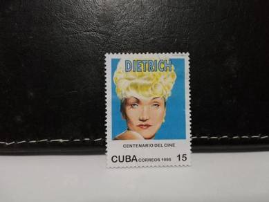 1995 Cuba Stamp Famous German American Actress Die