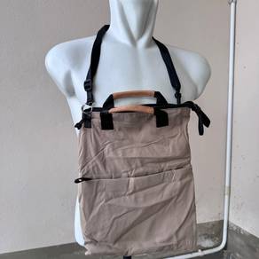 MILESTO tote bag with a beige nylon body