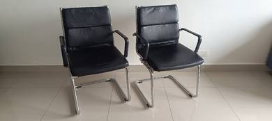 Eames-Style Cantilever Visitor Chairs (Set of 2)