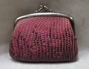 70's Vintage Snakeskin Change Purse Clutch Wallet