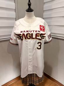 Rakuten Eagles ASAMURA 3 baseball jerseys L 5192