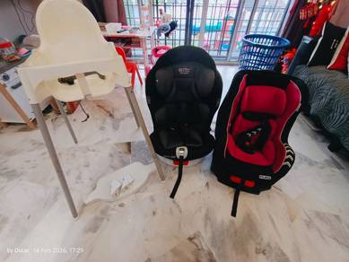Car Seat ,High Chair, baby cradel, baby stolley