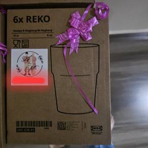 set gelas ikea 6 gelas utk dijual