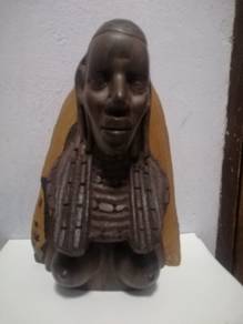 Vintage Wooden Scupture Woman