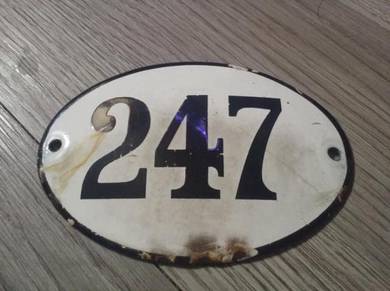 Plate enamel deco