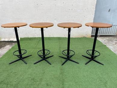 YE72 Meja Tinggi Bulat Dia 60cm Round Bar Table
