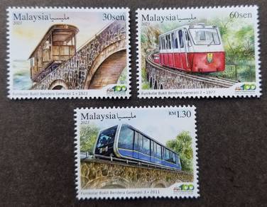 Mint Stamp 100 Years Penang Hill Malaysia 2023