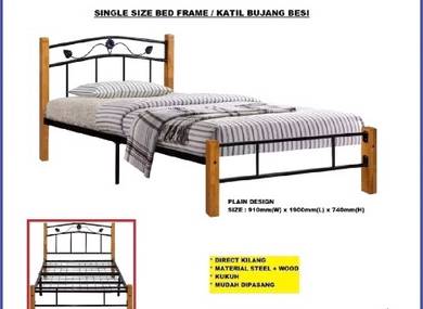 Set Katil Besi Single + Tilam

