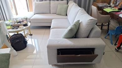 Fabric Sofa L Shaped 