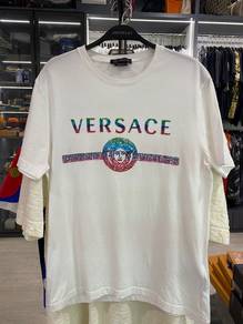 Authentic Versace Tee Rainbow Sequin M fit P19.5”