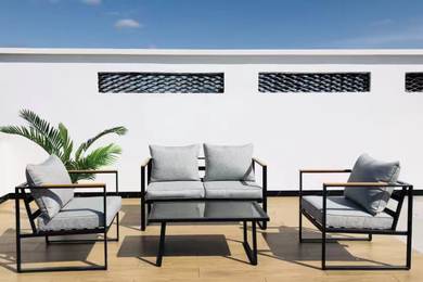 Modern Outdoor Metal Frame Sofa Set JHA-302A