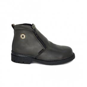 Safety Shoes Black Hammer Men Mid Zip BH4663 Brown