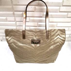Michael Kors Zebra/Animal Print Metallic Gold